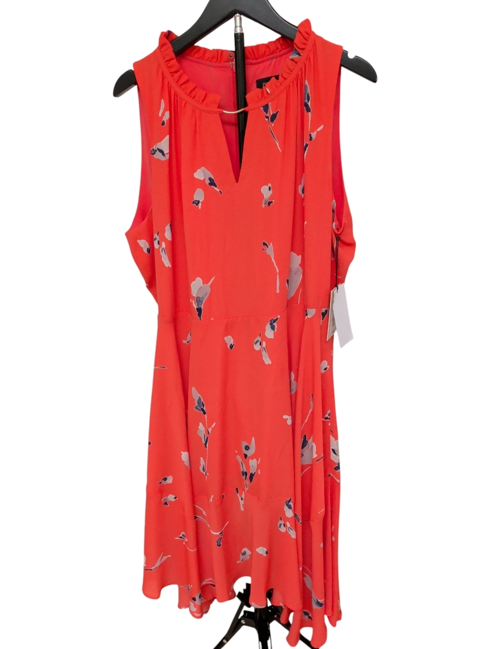 Ivanka Trump Coral Floral Sleeveless Dress